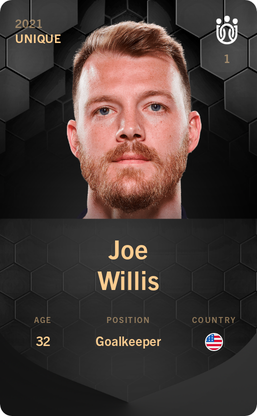 Sorare - Sorare Official - Joe Willis 2021-22 • Unique - NFT # 6348251519564464129242765958858127192913775803121524683605072777942986488398