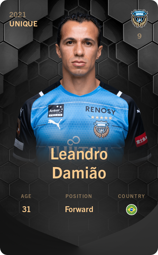 Sorare - Sorare Official - Leandro Damião 2021-22 • Unique - NFT # 40627413947793521164986697008271856877359362024354557511631518038644208740440