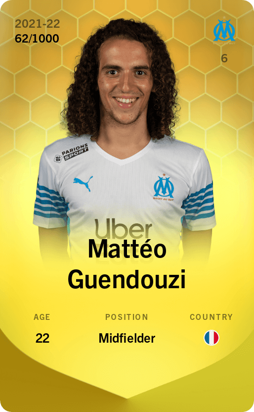 Mattéo Guendouzi 2021-22 • Limited 62/1000