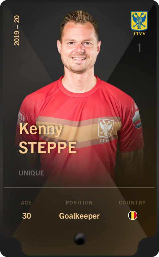 Sorare - Sorare Official - Kenny Steppe 2019-20 • Unique - NFT # 33616272982656068228594188992840065293739285980382398338479787866317389799155