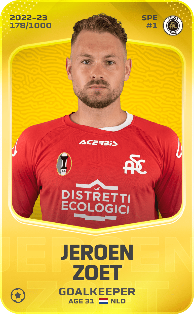 Jeroen Zoet 2022-23 • Limited 178/1000