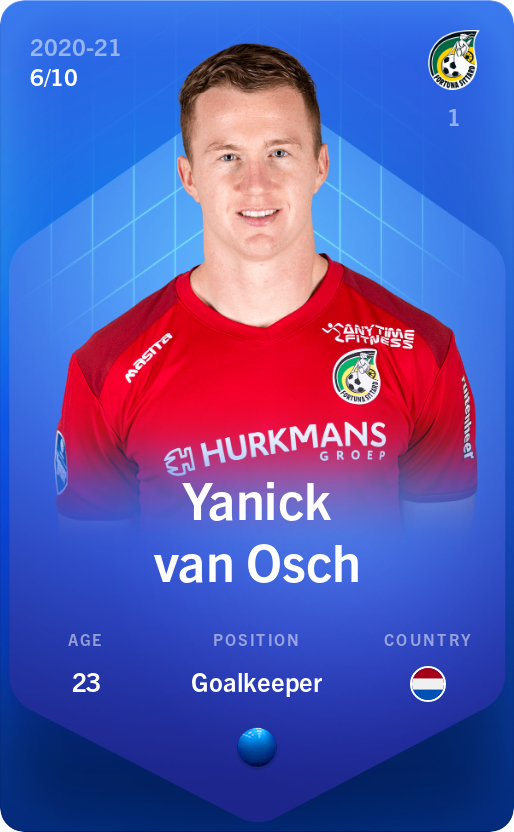 Sorare - Sorare Official - Yanick van Osch 2020-21 • Super Rare 6/10 - NFT # 6075323034324122650400038062906620455040042765898857098869298384697222112286