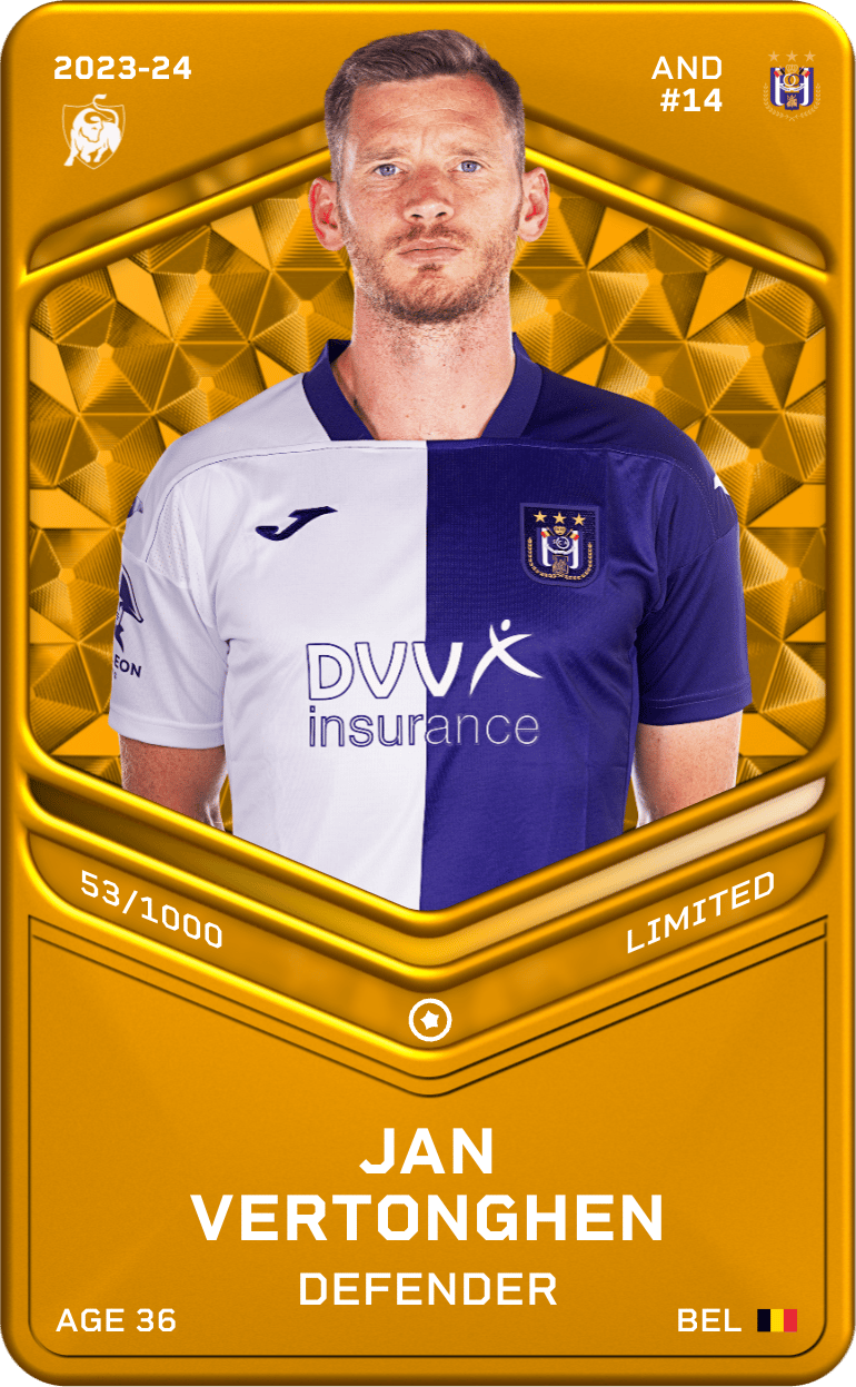 Jan Vertonghen 2023-24 • Limited 53/1000
