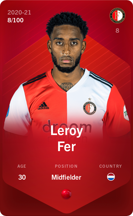 Sorare - Sorare Official - Leroy Fer 2020-21 • Rare 8/100 - NFT # 46300040174509655352790511628045376688718140673633442788780668959114860761341