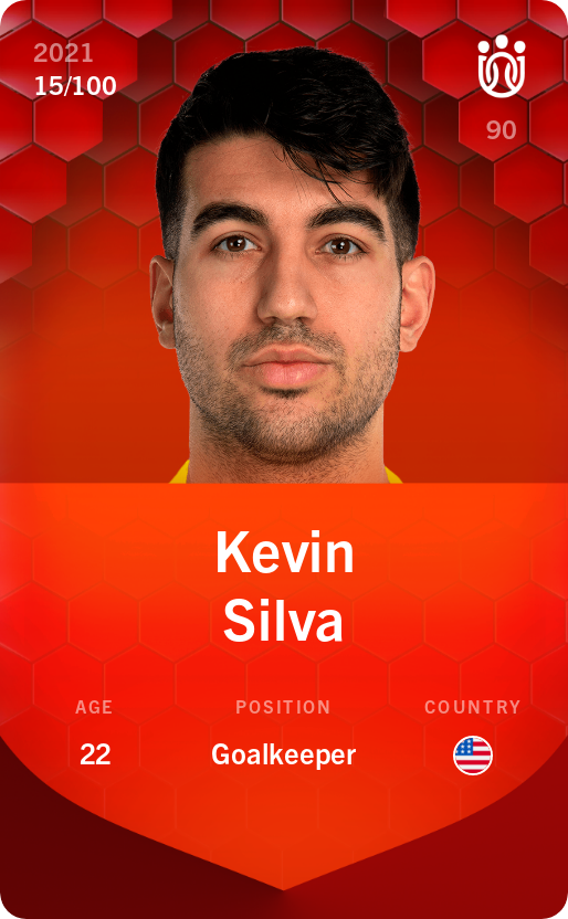 Sorare - Sorare Official - Kevin Silva 2021-22 • Rare 15/100 - NFT # 41694795308317535425714749593651636569912670569963013721283995740319451842410
