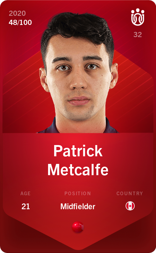 Sorare - Sorare Official - Patrick Metcalfe 2020-21 • Rare 48/100 - NFT # 16025407850584296741604864922683177129945700538182697398079049674089593275095