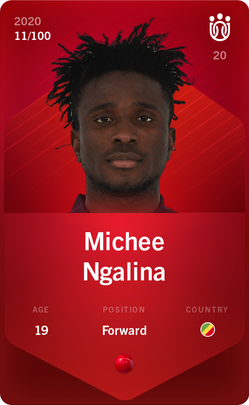 Sorare - Sorare Official - Michee Ngalina 2020-21 • Rare 11/100 - NFT # 23301902933857911280570597921566307093753382982518132070999423235236494042061