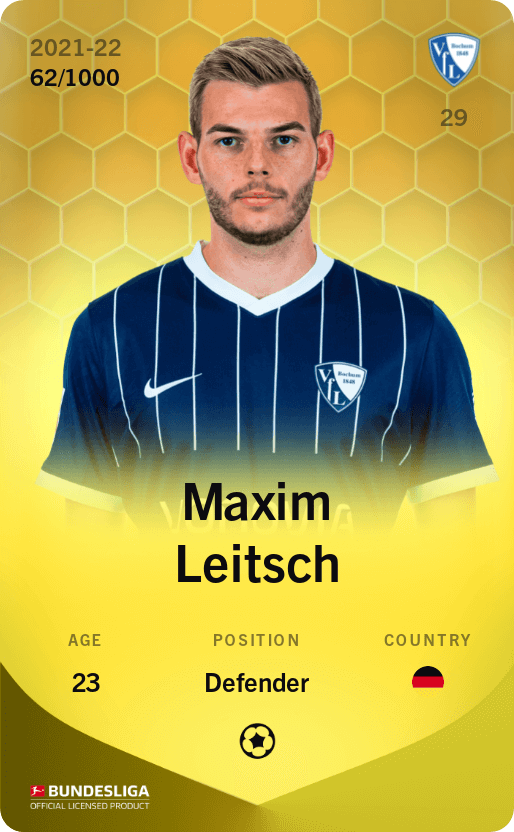 Maxim Leitsch 2021-22 • Limited 62/1000