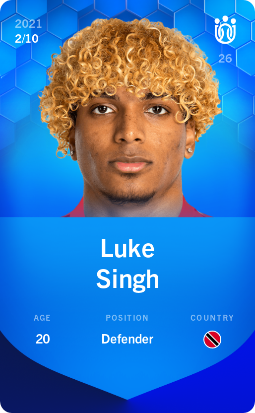 Sorare - Sorare Official - Luke Singh 2021-22 • Super Rare 2/10 - NFT # 51852308840062449797230877820317615569641864318045254069620153607634888712745