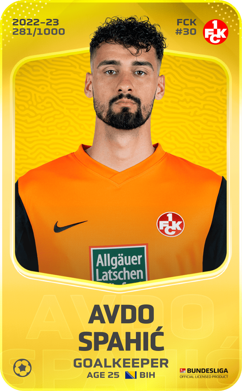 Avdo Spahić 2022-23 • Limited 281/1000