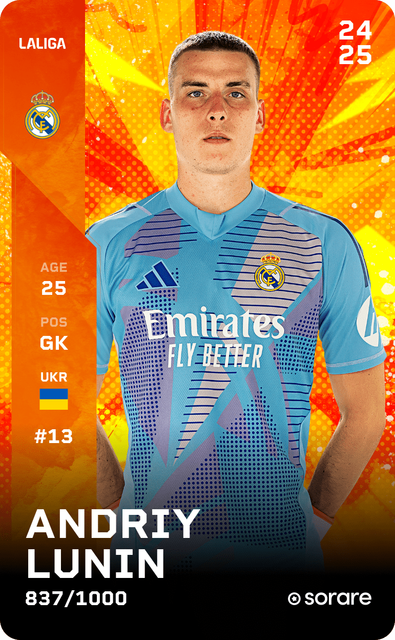 Andriy Lunin 2024-25 • Limited 837/1000