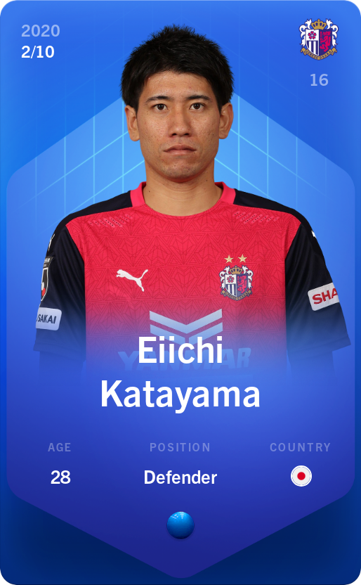 Sorare - Sorare Official - Eiichi Katayama 2020-21 • Super Rare 2/10 - NFT # 58453633072345558520244414293530762677012263770315386867223652534585508860507