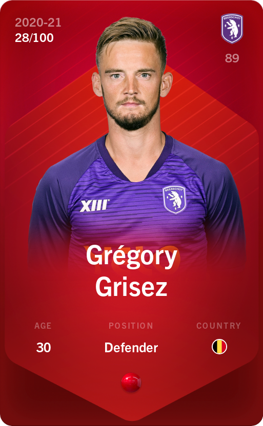 Grégory Grisez 2020-21 • Rare 28/100