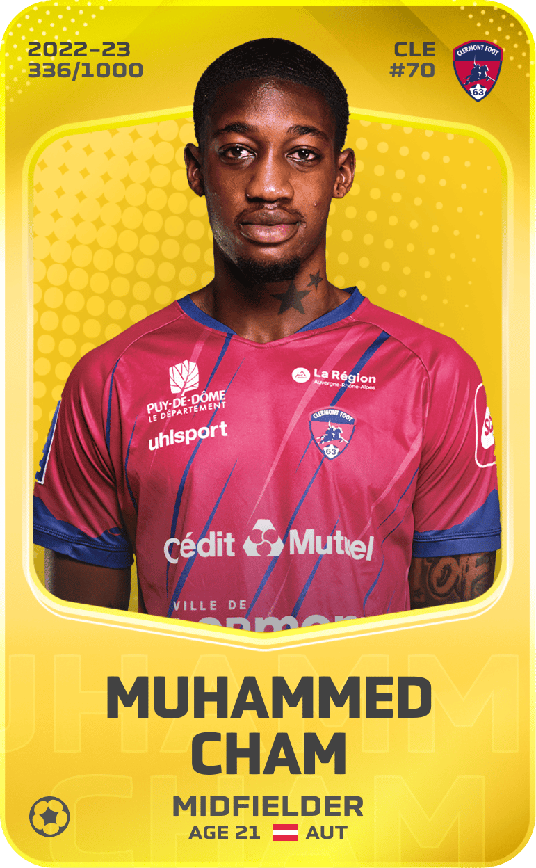 Muhammed Cham 2022-23 • Limited 336/1000