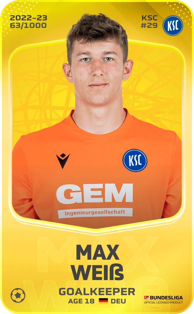 Max Weiß 2022-23 • Limited 63/1000