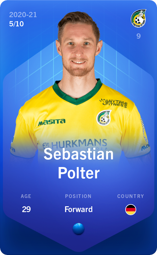 Sorare - Sorare Official - Sebastian Polter 2020-21 • Super Rare 5/10 - NFT # 42541811445454648311566654776073624783338225733112305879066095583228439605260