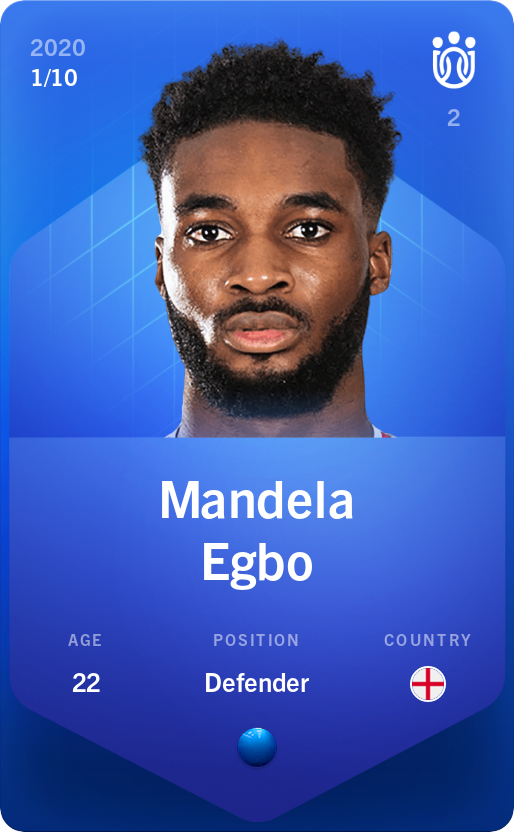 Sorare - Sorare Official - Mandela Egbo 2020-21 • Super Rare 1/10 - NFT # 55788038136710348375263922546434990854485644539831809568998555540331375596998