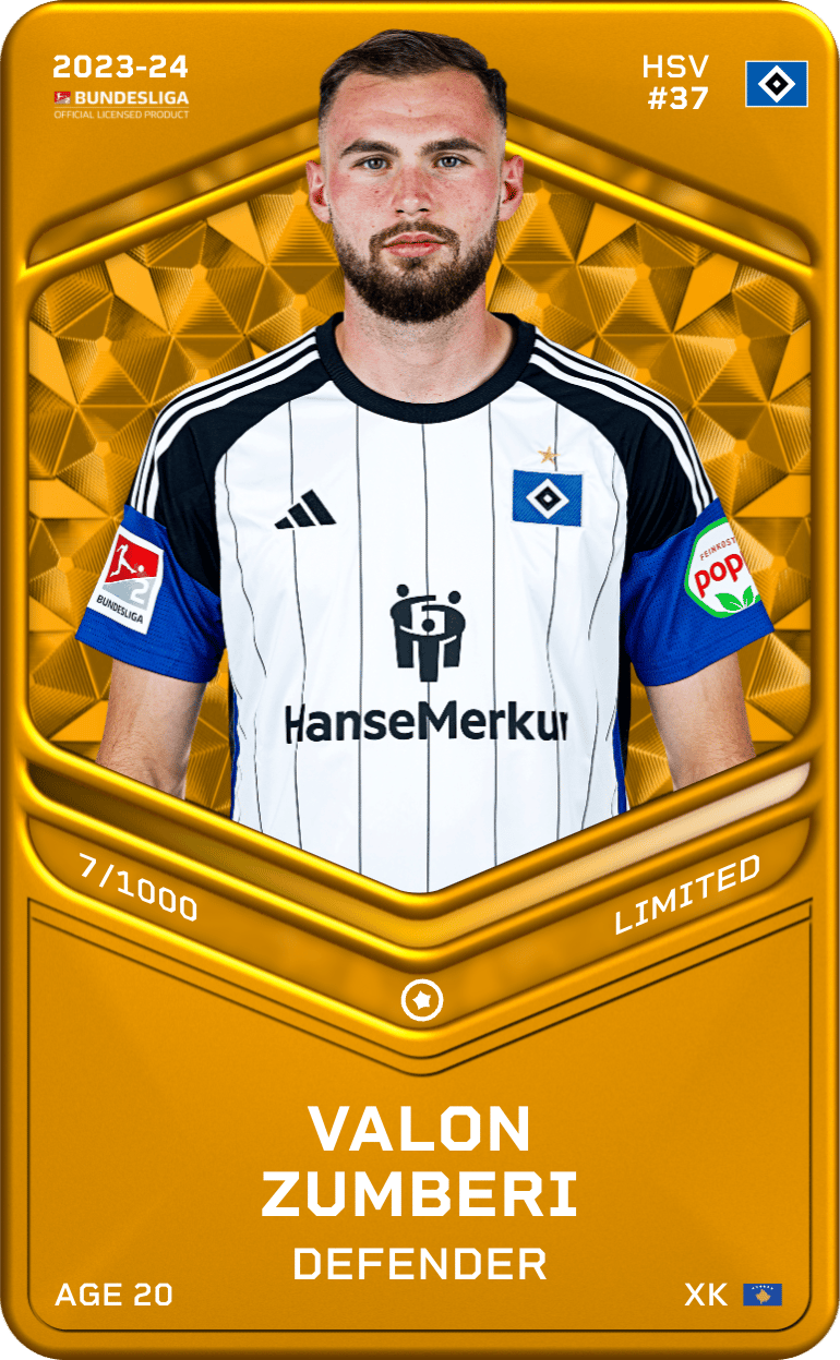 Valon Zumberi 2023-24 • Limited 7/1000