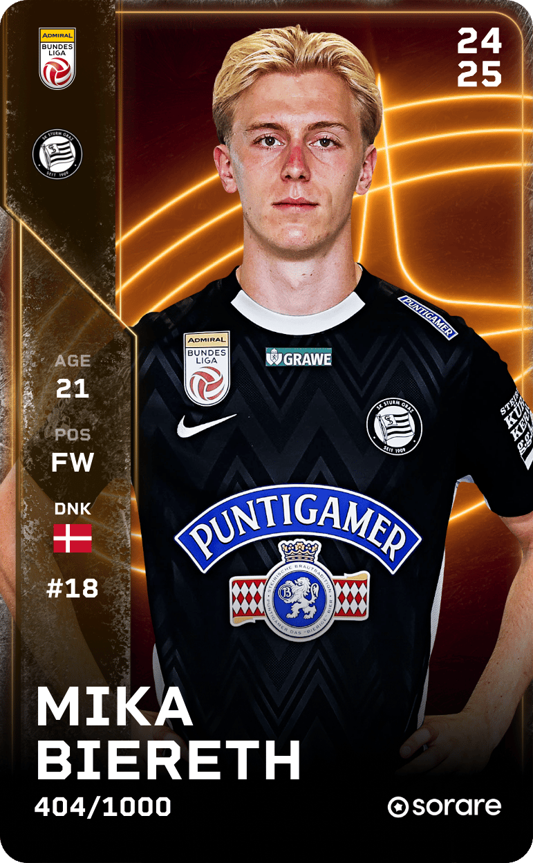 Mika Biereth 2024-25 • Limited 404/1000