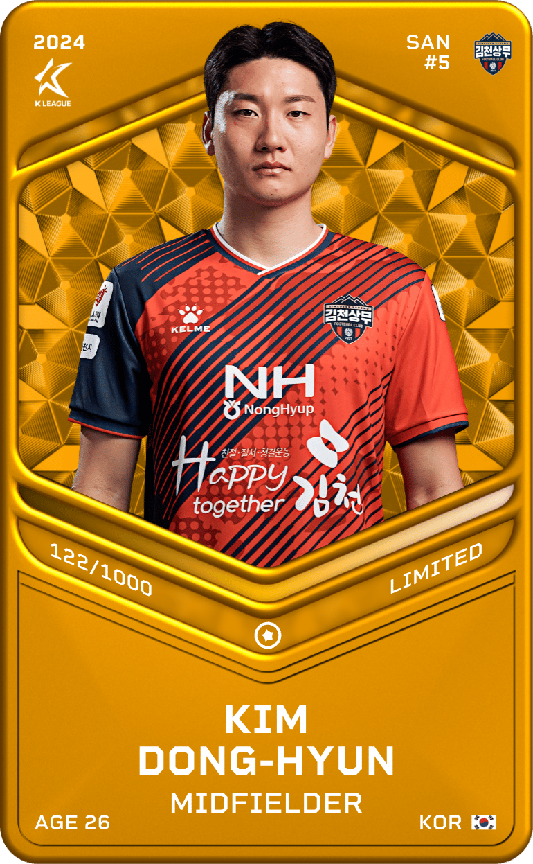 Kim Dong-Hyun 2024-25 • Limited 122/1000