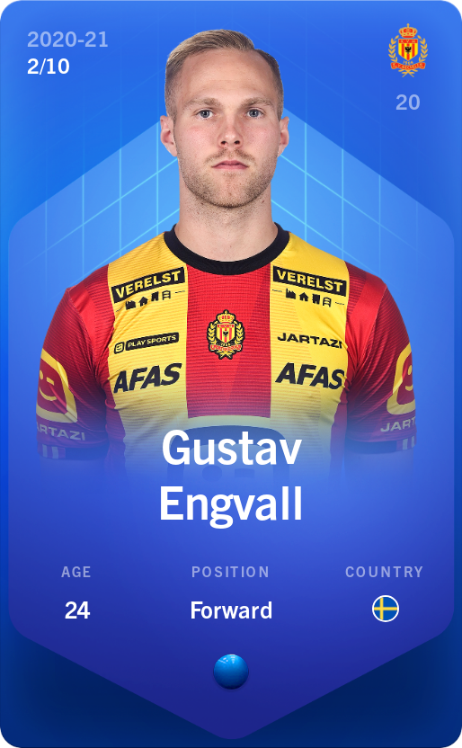 Sorare - Sorare Official - Gustav Engvall 2020-21 • Super Rare 2/10 - NFT # 44030042420636090645878081465764132709803657971220411521881124867442716381863