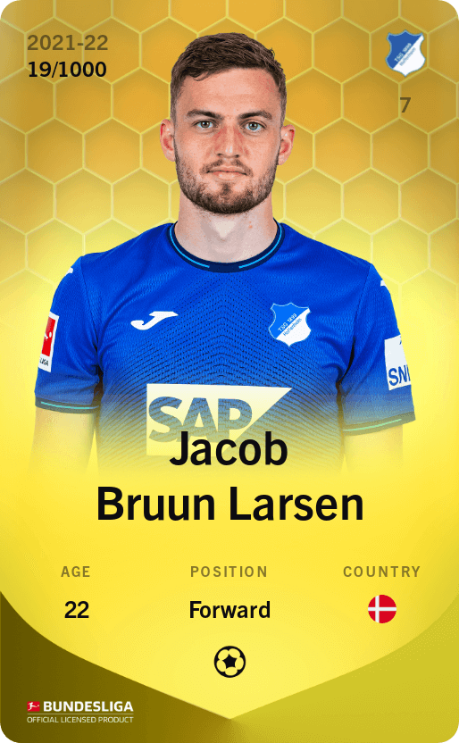 Jacob Bruun Larsen 2021-22 • Limited 19/1000