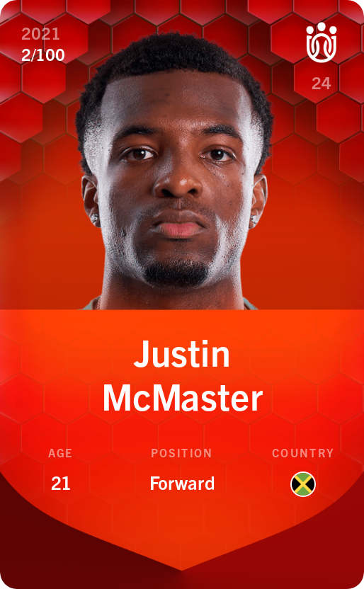 Sorare - Sorare Official - Justin McMaster 2021-22 • Rare 2/100 - NFT # 15243161121941343287792188754744961053584369480038553651860645731604870929742
