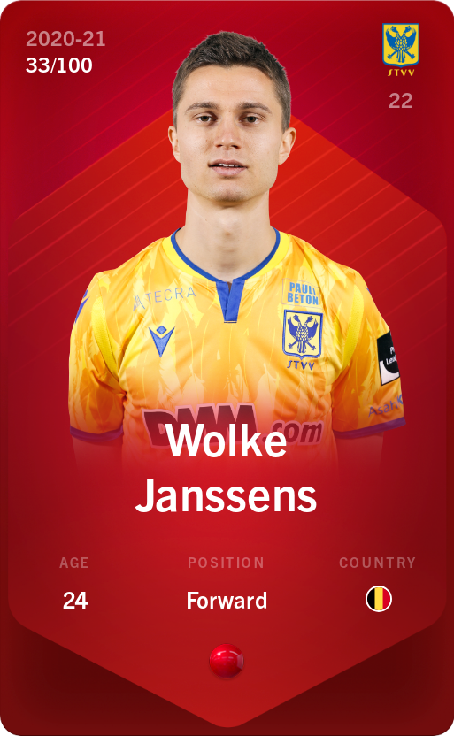 Sorare - Sorare Official - Wolke Janssens 2020-21 • Rare 33/100 - NFT # 29710131220006274558819315990614137907888342984376339551822866696057894854538
