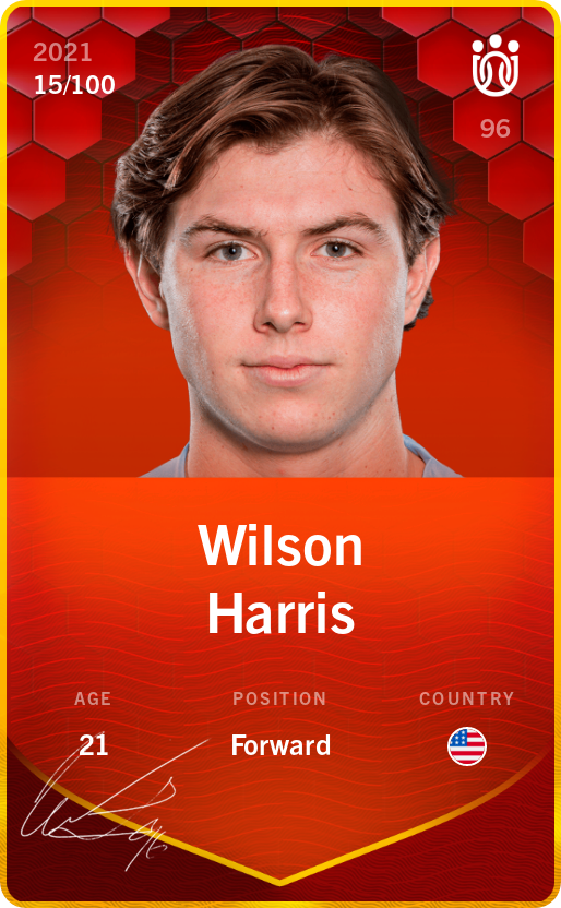 Sorare - Sorare Official - Wilson Harris 2021-22 • Rare 15/100 - NFT # 72327635204797871240569533494813229839611123143355266450060948748268787860816
