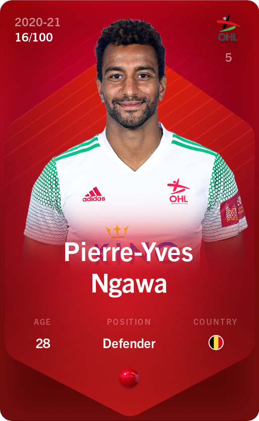 Sorare - Sorare Official - Pierre-Yves Ngawa 2020-21 • Rare 16/100 - NFT # 97431212094359782065059730684136344972412013686076150105162501344386832906772