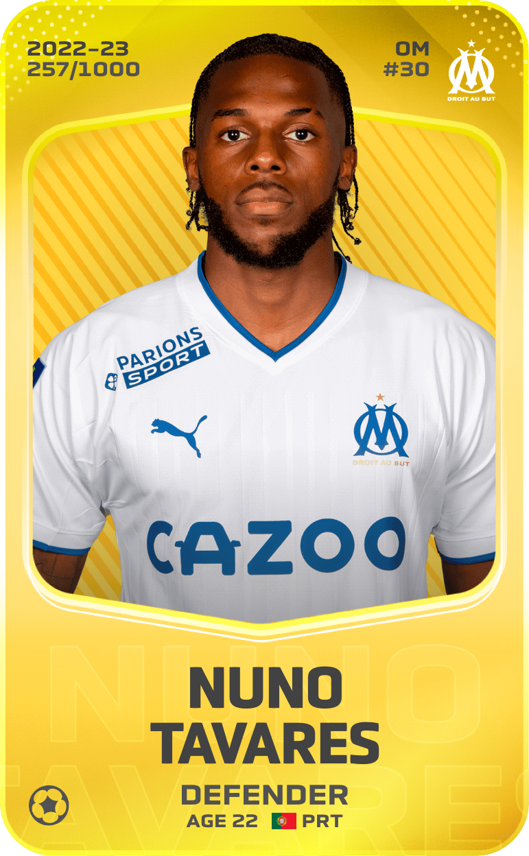 Nuno Tavares 2022-23 • Limited 257/1000