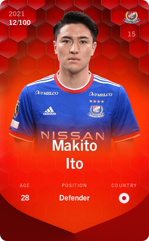 Sorare - Sorare Official - Makito Ito 2021-22 • Rare 12/100 - NFT # 44022679276331004630128235094362861120628749823042382691755382475208195630364