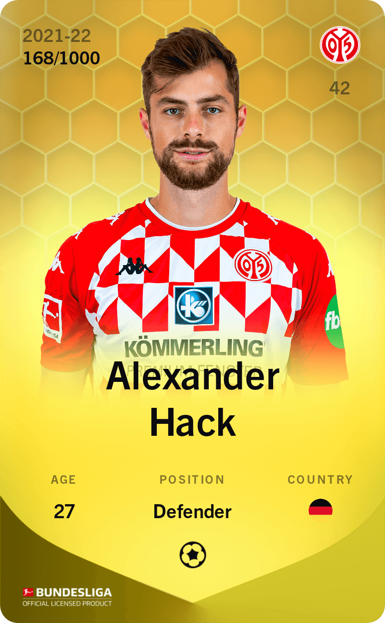 Alexander Hack 2021-22 • Limited 168/1000