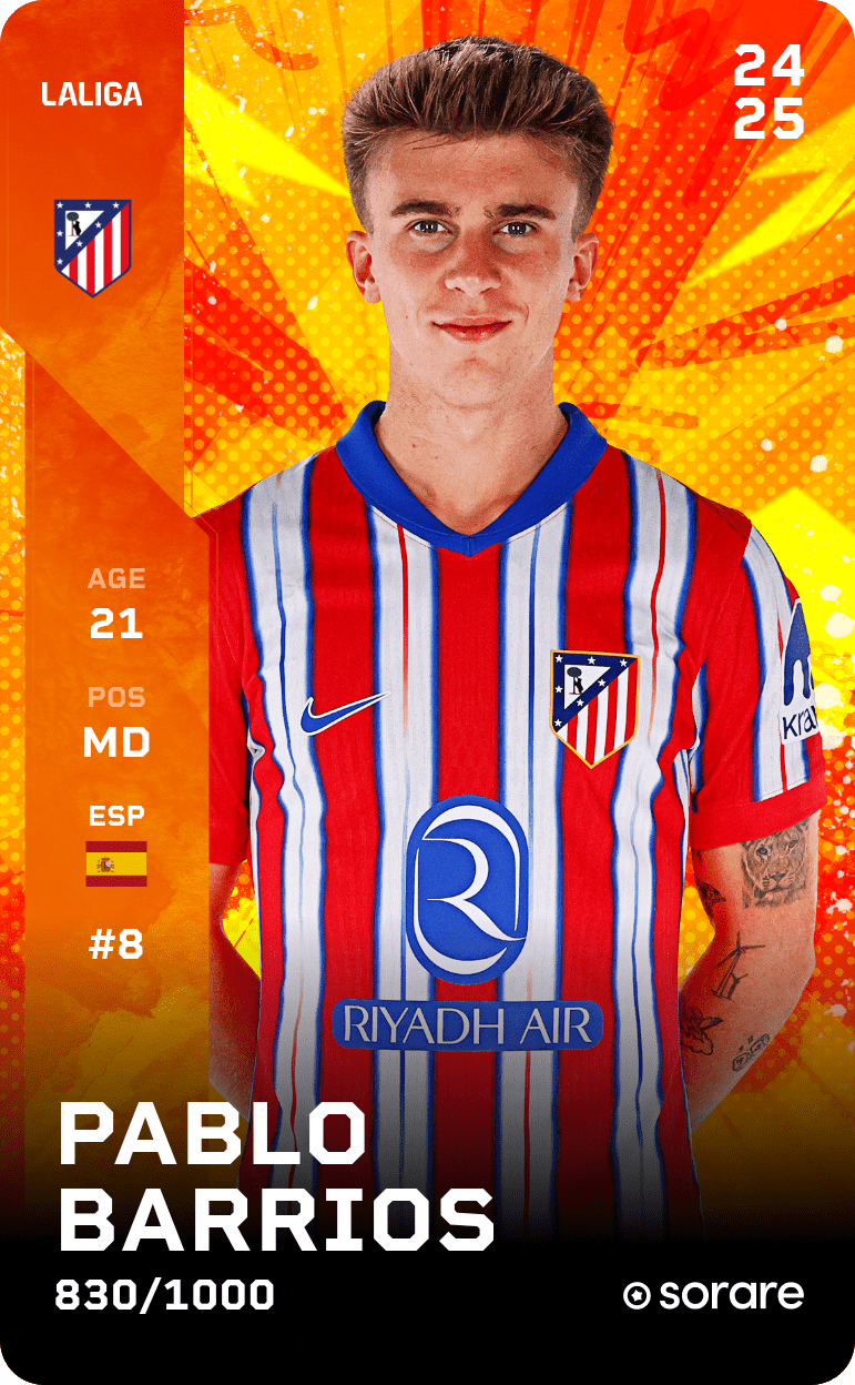 Pablo Barrios 2024-25 • Limited 830/1000
