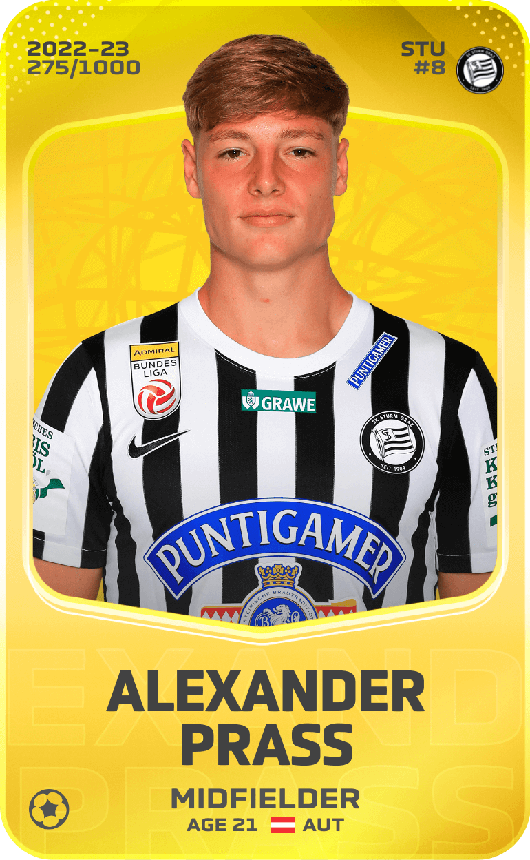 Alexander Prass 2022-23 • Limited 275/1000