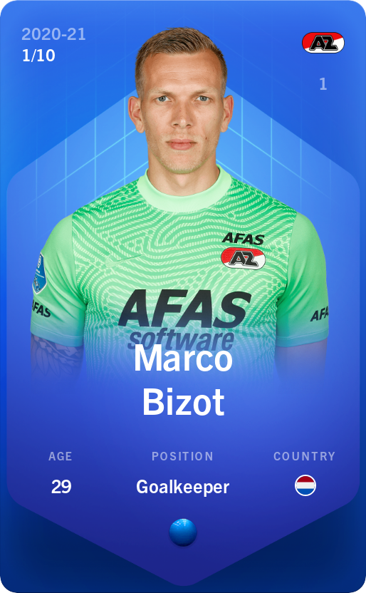 Sorare - Sorare Official - Marco Bizot 2020-21 • Super Rare 1/10 - NFT # 14169757230231718894423387510177012451862613418020158771773220006973143513148
