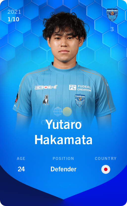 Sorare - Sorare Official - Yutaro Hakamata 2021-22 • Super Rare 1/10 - NFT # 63349397606939555974598170015848971921341080503693593946059093915418078555484