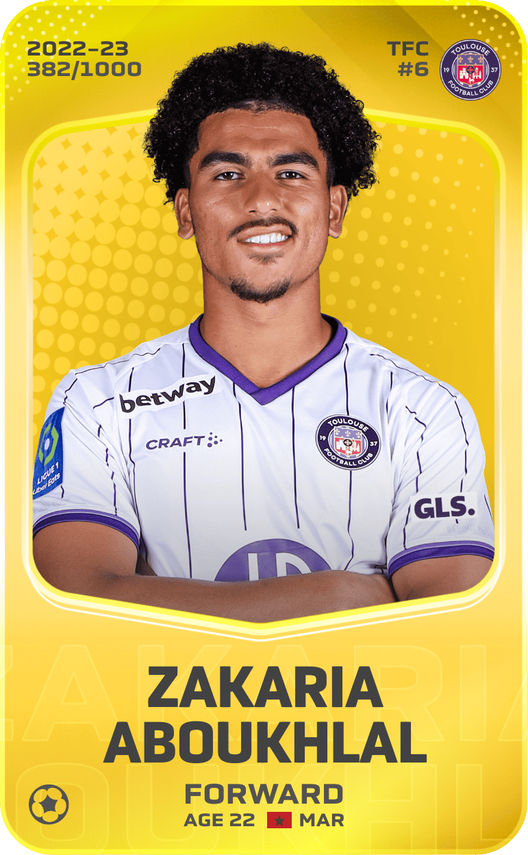 Zakaria Aboukhlal 2022-23 • Limited 382/1000