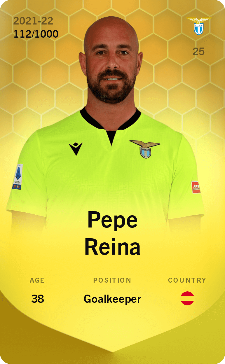 Pepe Reina 2021-22 • Limited 112/1000