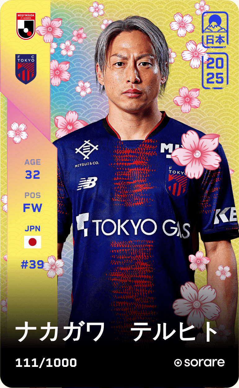Teruhito Nakagawa 2025-26 • Limited 111/1000