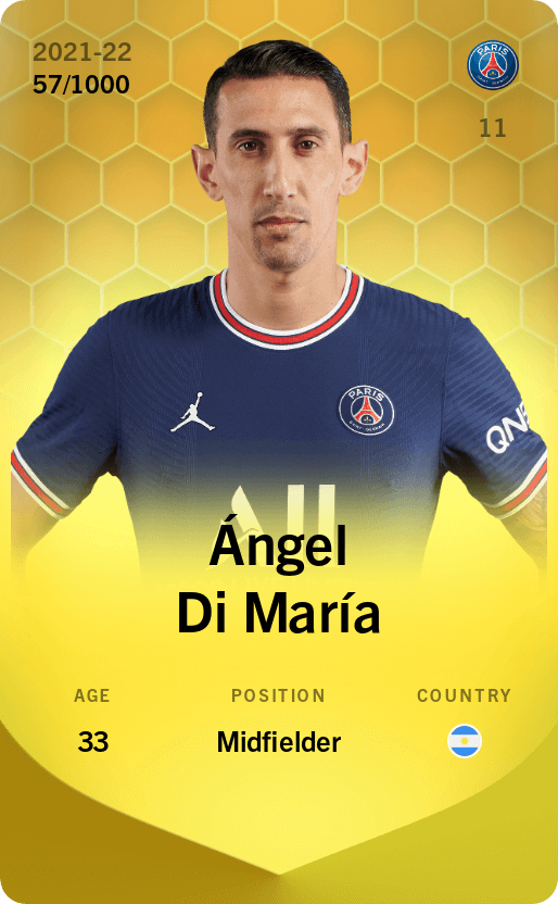 Ángel Di María 2021-22 • Limited 57/1000