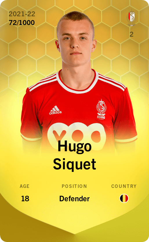 Hugo Siquet 2021-22 • Limited 72/1000