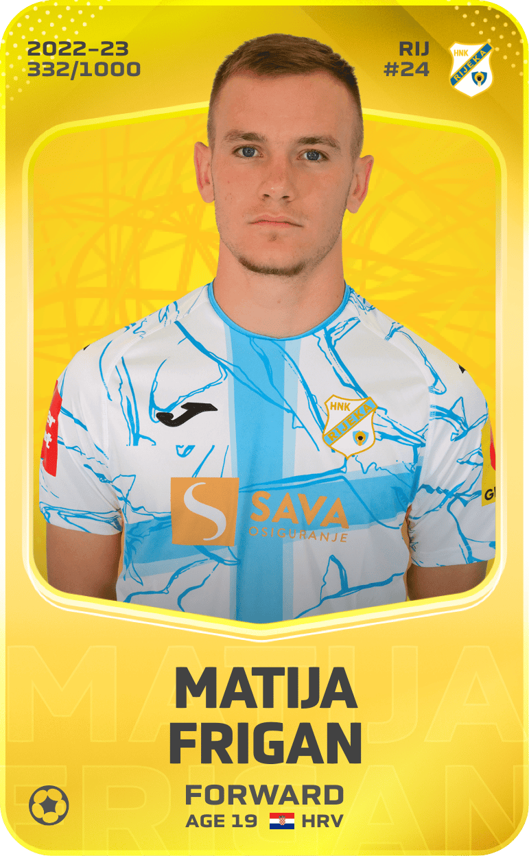 Matija Frigan 2022-23 • Limited 332/1000