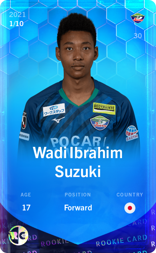 Sorare - Sorare Official - Wadi Ibrahim Suzuki 2021-22 • Super Rare 1/10 - NFT # 40073710009589779020500035510538212430176294559711270503383921885364975257700