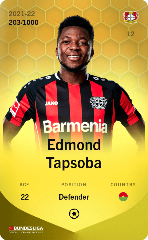 Edmond Tapsoba 2021-22 • Limited 203/1000