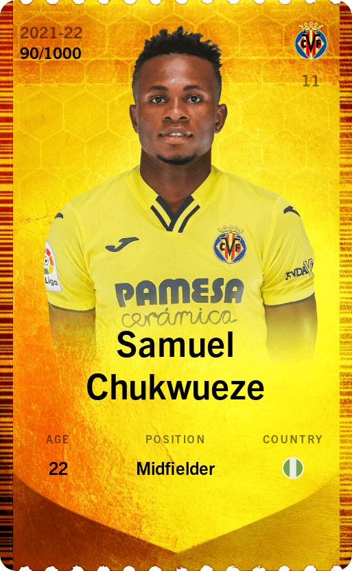 Samuel Chukwueze 2021-22 • Limited 90/1000