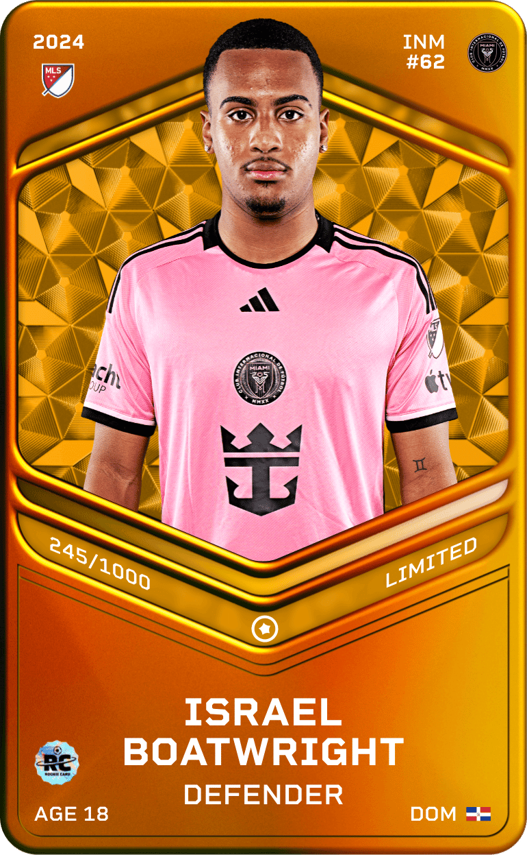 Israel Boatwright 2024-25 • Limited 245/1000