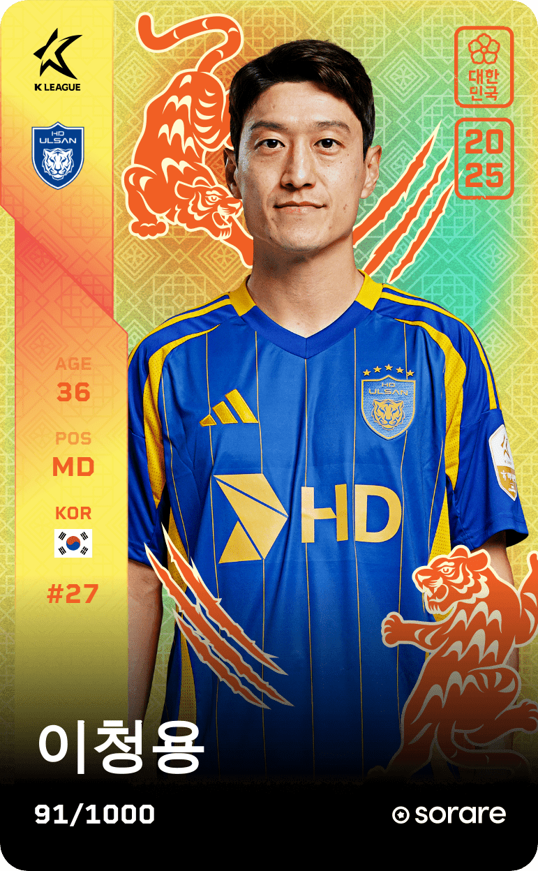 Lee Chung-Yong 2025-26 • Limited 91/1000