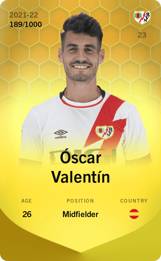 Óscar Valentín 2021-22 • Limited 189/1000