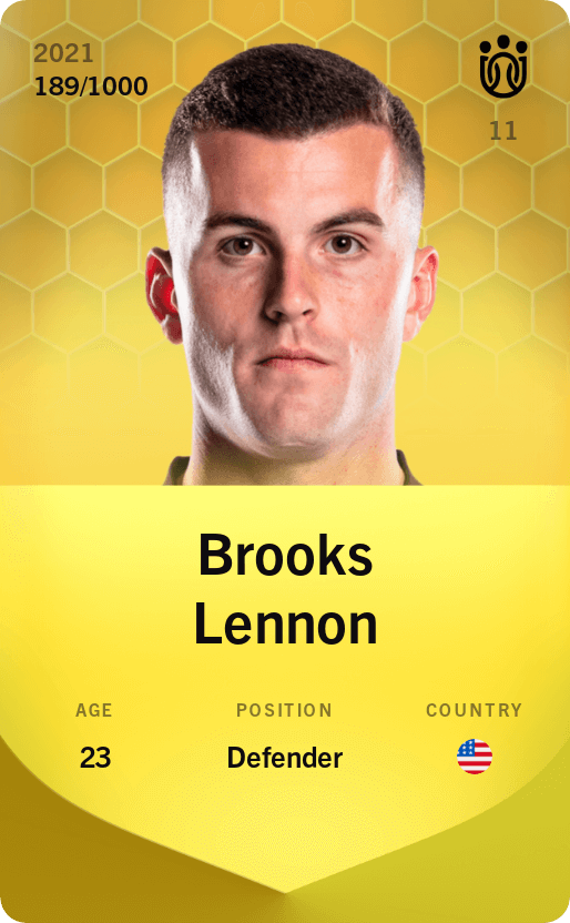 Brooks Lennon 2021-22 • Limited 189/1000